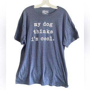 Crazy Dog T-Shirts Men’s XL Blue Short Sleeve Novelty T-Shirt.